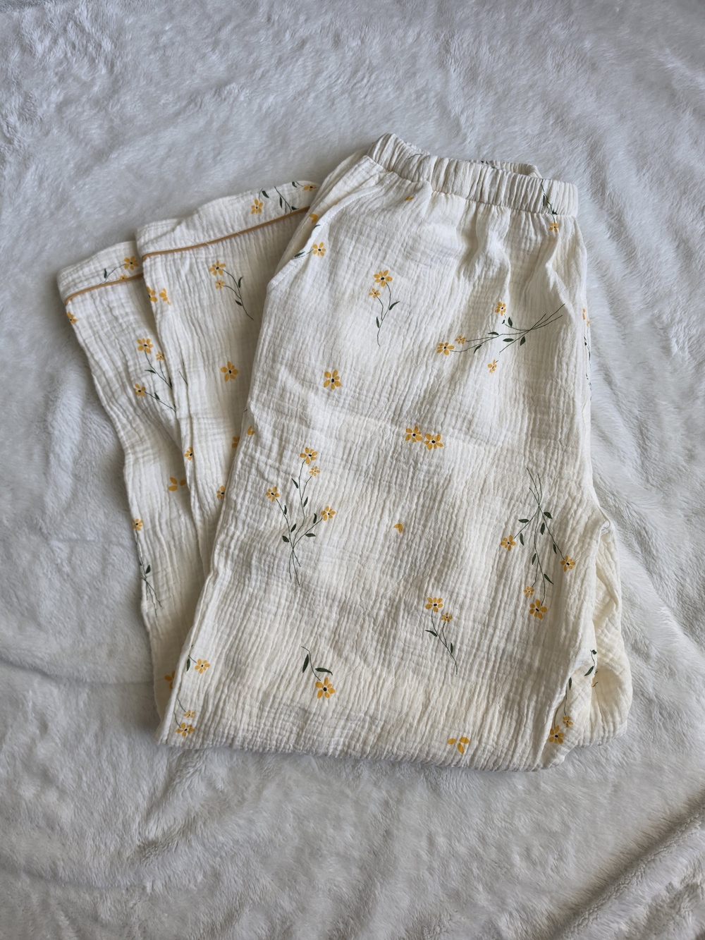 Floral Cotton Pajama Pants
